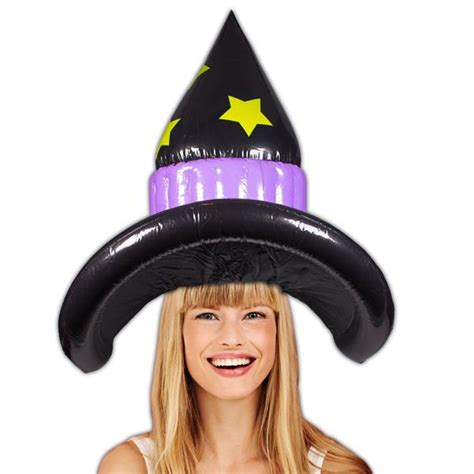 Recreating iconic movie witches with inflatable hats: a fun and creative Halloween activity